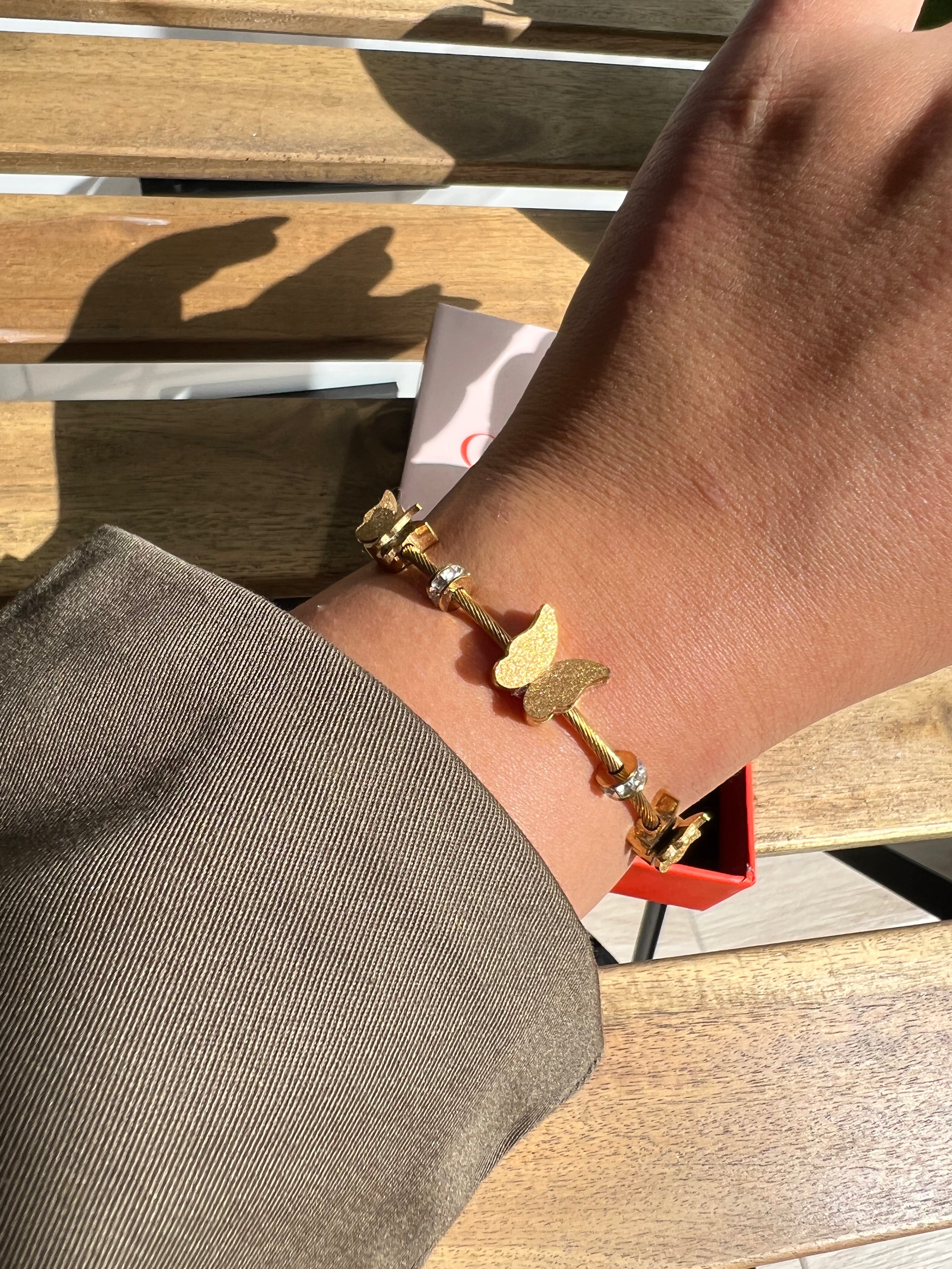Bracelet B-Fly Dorée