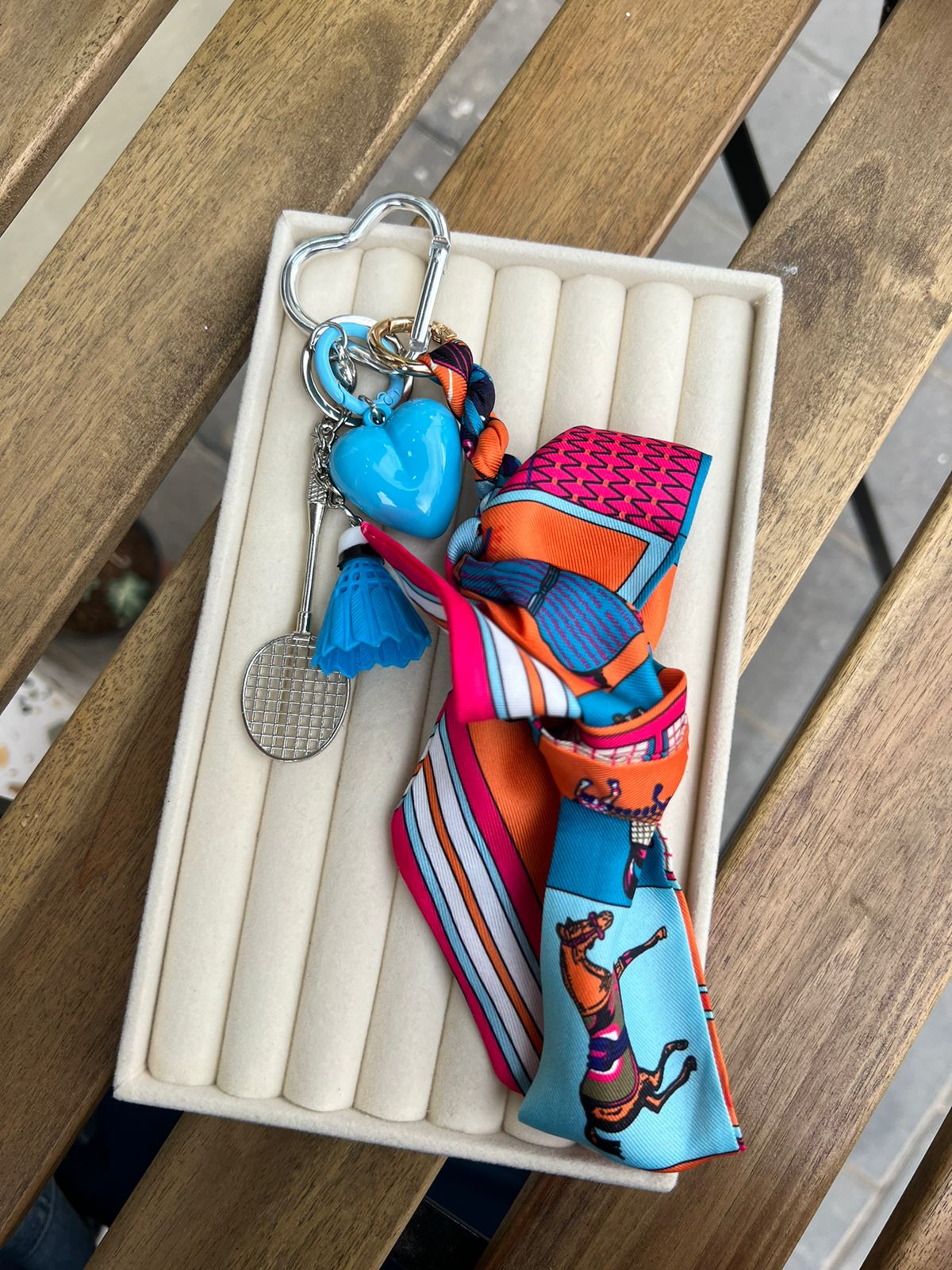 CHARM BAG  Badminton blue