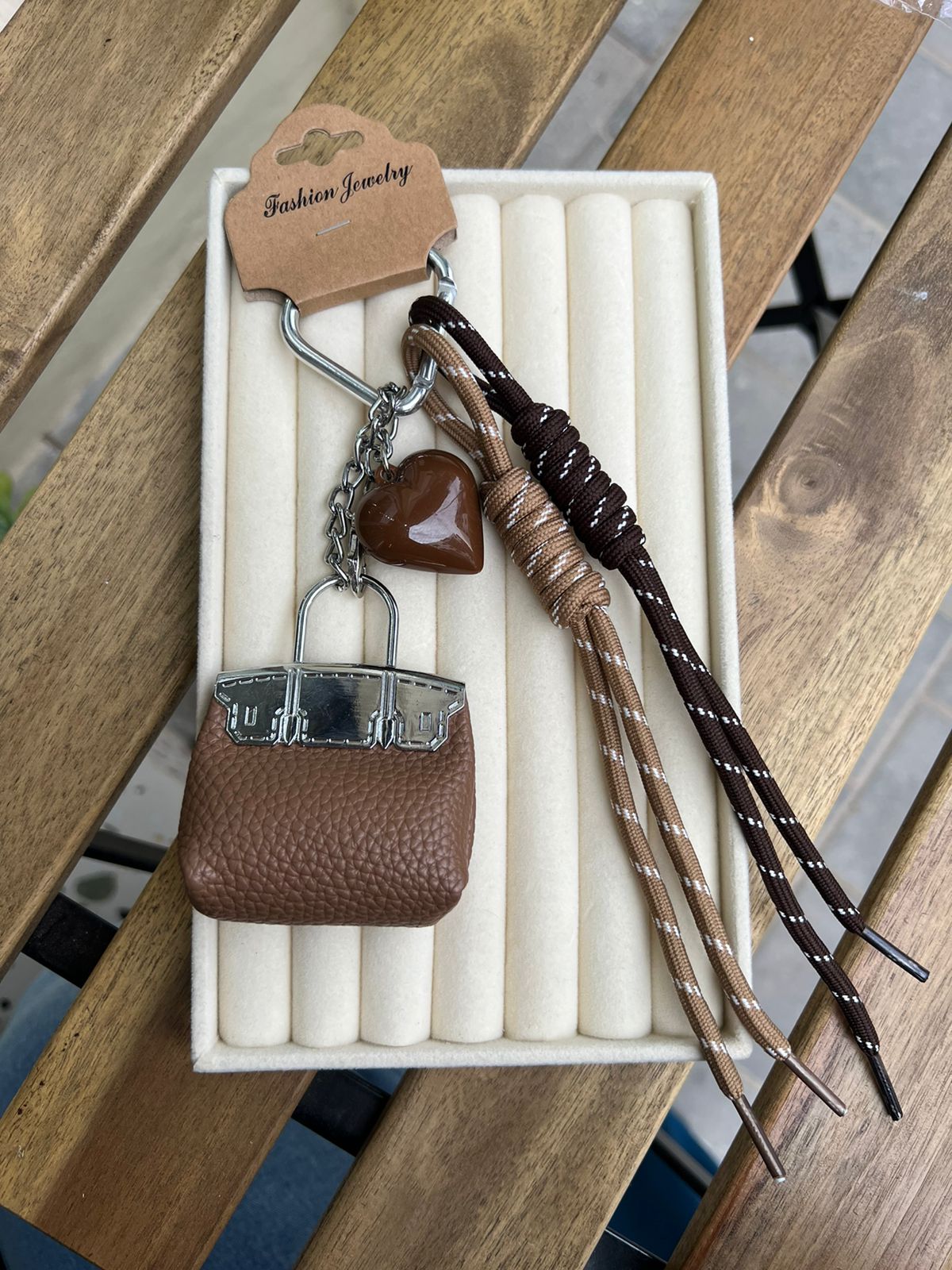 CHARM BAG Brown Glow