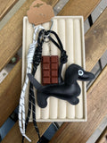 CHARM BAG Choco Teckel