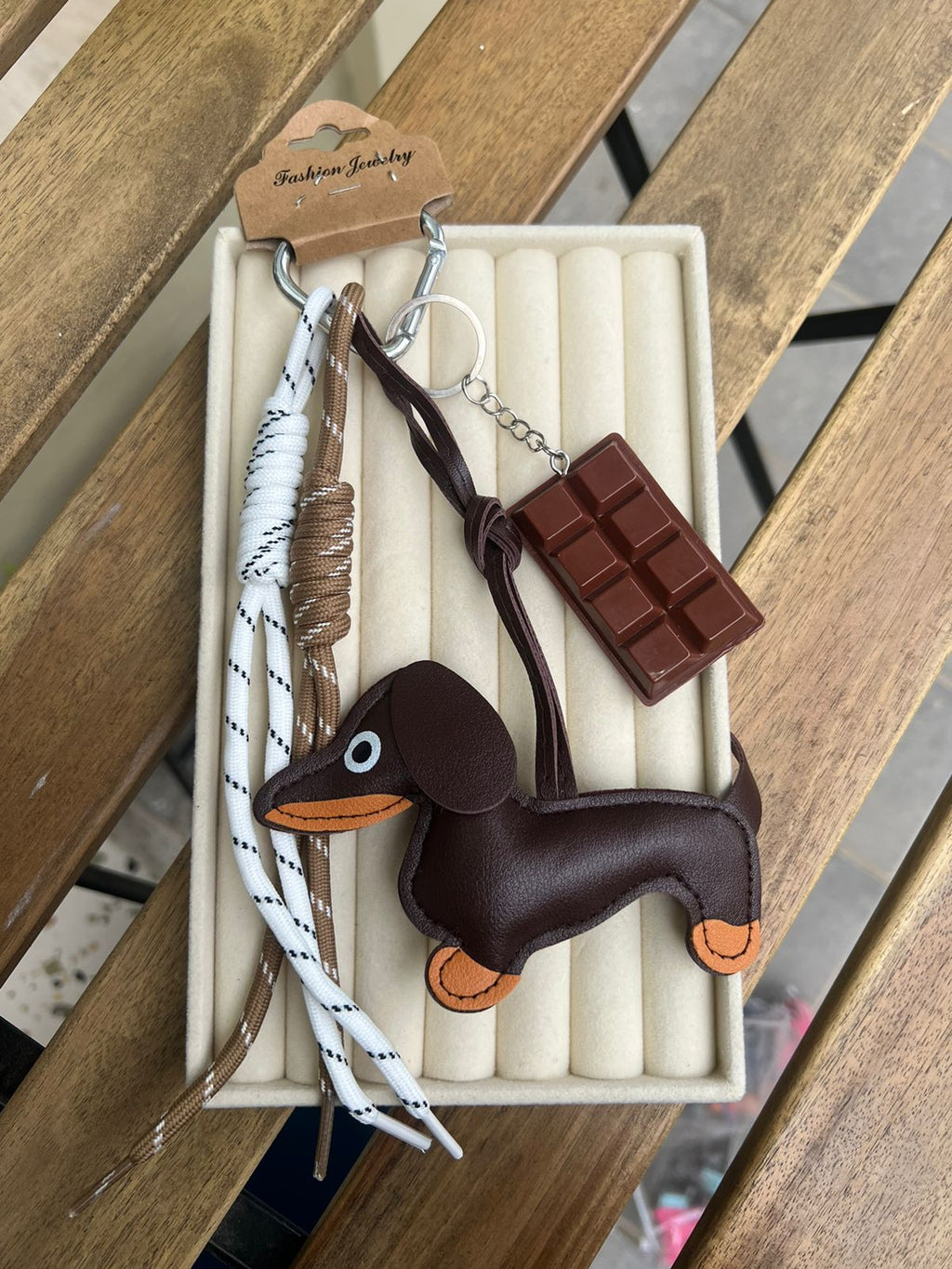 CHARM BAG Choco Puppy