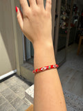Joncs Thaïlandais "Rouge coquelicot /Vert"
